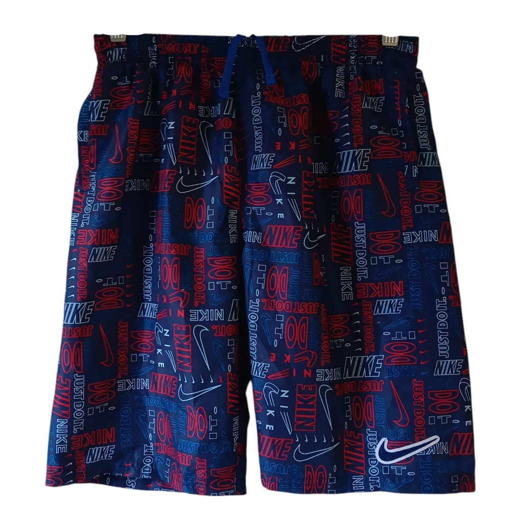 Nike Blue and Red Graphic Shorts